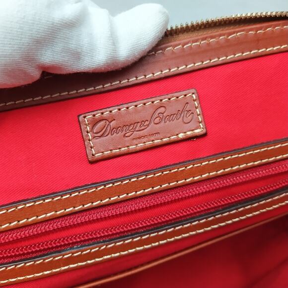 Dooney & Bourke Blue Pebbled Leather Double Handles Zipper Satchel Bag - NWT - Picture 10 of 16